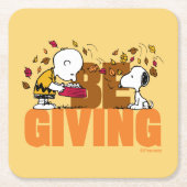 pinda's | Geef Kartonnen Onderzetters (Voorkant)