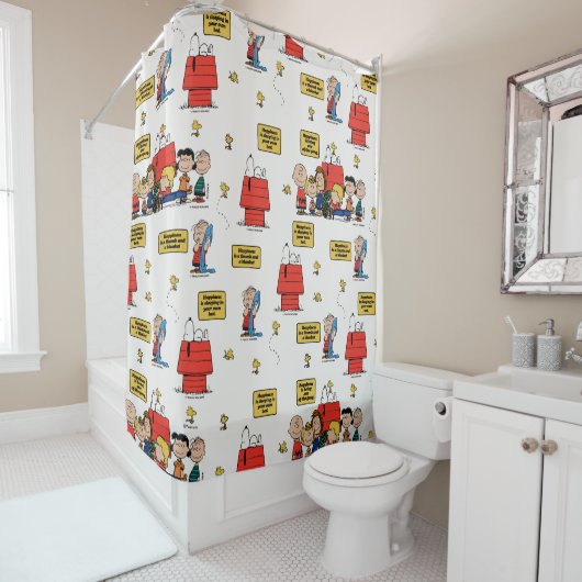 pinda's | Geluk is… Douchegordijn (In situ)