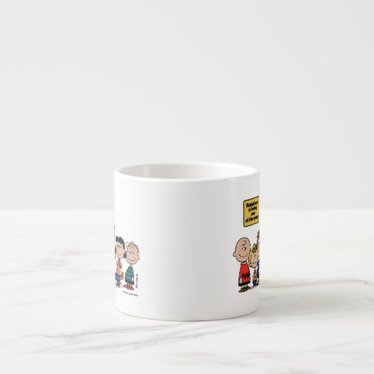 pinda's | Geluk is één van de bende zijn Espresso Kop (Voorkant)