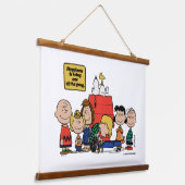 pinda's | Geluk is één van de bende zijn Hangend Wandkleed (Gebogen)