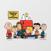 pinda's | Geluk is één van de bende zijn Raamsticker (Vel)