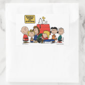 pinda's | Geluk is één van de bende zijn Rechthoekige Sticker (Tas)