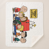 pinda's | Geluk is één van de bende zijn Sherpa Deken (Voorkant)