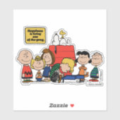 pinda's | Geluk is één van de bende zijn Sticker (Vel)