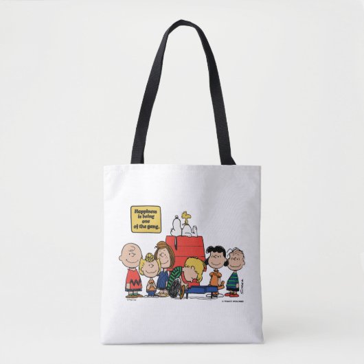 pinda's | Geluk is één van de bende zijn Tote Bag (Voorkant)