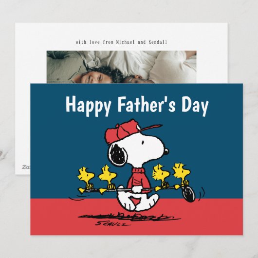 Pinda's | Gelukkige Vaderdag Golf Feestdagenkaart (Voorkant / Achterkant)