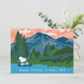 Pinda's | Gelukkige Vaderdag in de grote buitenluc Feestdagenkaart (Staand voorkant)