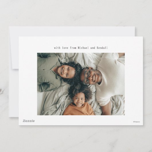 Pinda's | Gelukkige Vaderdag in de grote buitenluc Feestdagenkaart (Achterkant)