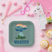 pinda's | Geweldig portret voor buitenshuis Papieren Bordje (Feest)