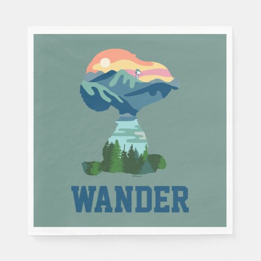 pinda's | Geweldig portret voor buitenshuis Servet (Voorkant)