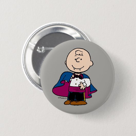 pinda's | graaf Charlie Brown Ronde Button 5,7 Cm (Voorkant /achterkant)