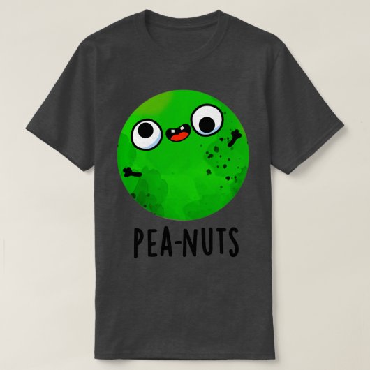 Pinda's Grappig Crazy Pea Pun T-shirt (Design voorkant)