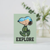 pinda's | Grote buitensnoop Briefkaart (Staand voorkant)