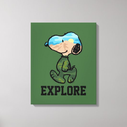 pinda's | Grote buitensnoop Canvas Afdruk (Voorkant)