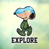 pinda's | Grote buitensnoop Raamsticker (Vel 3)