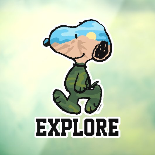 pinda's | Grote buitensnoop Raamsticker (Vel 3)