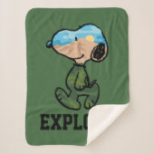 pinda's | Grote buitensnoop Sherpa Deken (Voorkant)