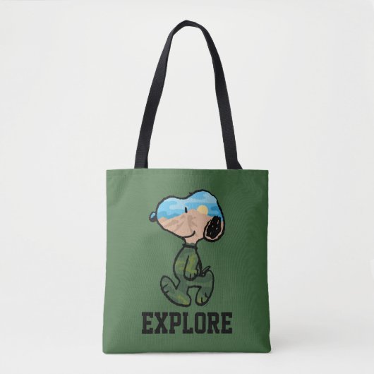 pinda's | Grote buitensnoop Tote Bag (Voorkant)