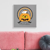 pinda's | Happy Halloween Canvas Afdruk (Insitu (Woonkamer))