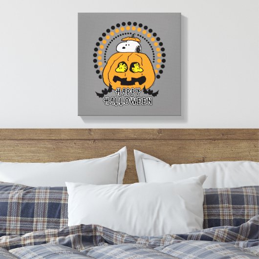 pinda's | Happy Halloween Canvas Afdruk (Insitu (Slaapkamer))
