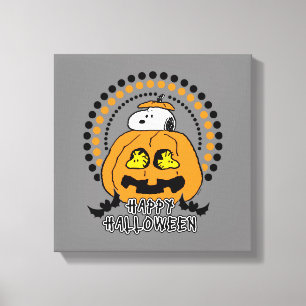 pinda's   Happy Halloween Canvas Afdruk