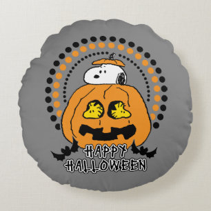 pinda's   Happy Halloween Rond Kussen