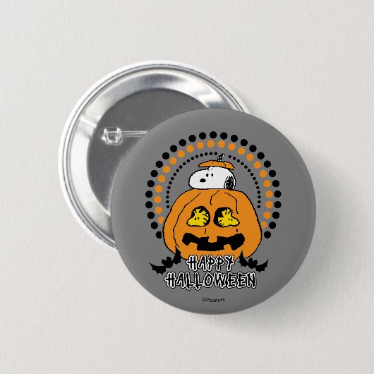 pinda's | Happy Halloween Ronde Button 5,7 Cm (Voorkant /achterkant)