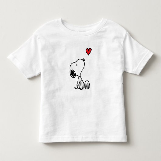 Pinda's Hart Zittende Snoopy Kinder Shirts (Voorkant)