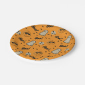 pinda's | Het Halloween-patroon van Spooky Crew Papieren Bordje (Gekanteld)