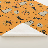 pinda's | Het Halloween-patroon van Spooky Crew Sherpa Deken (3/4)