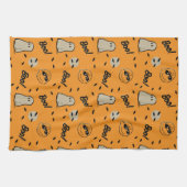 pinda's | Het Halloween-patroon van Spooky Crew Theedoek (Horizontaal)