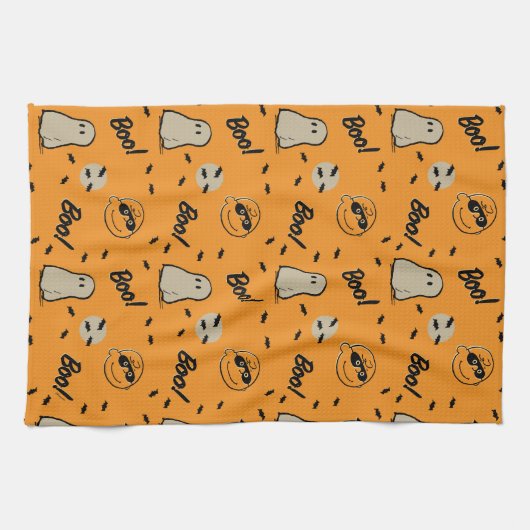 pinda's | Het Halloween-patroon van Spooky Crew Theedoek (Horizontaal)