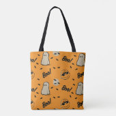 pinda's | Het Halloween-patroon van Spooky Crew Tote Bag (Achterkant)