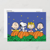 pinda's | Het is de Grote Pumpkin Charlie Brown Briefkaart (Voorkant / Achterkant)