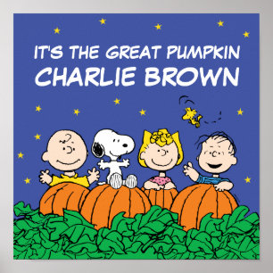 pinda's   Het is de Grote Pumpkin Charlie Brown Poster