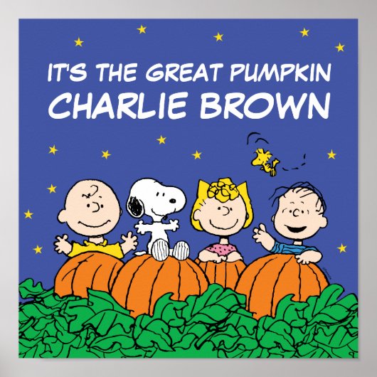 pinda's | Het is de Grote Pumpkin Charlie Brown Poster (Voorkant)
