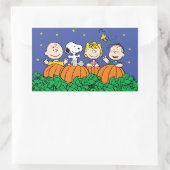 pinda's | Het is de Grote Pumpkin Charlie Brown Rechthoekige Sticker (Tas)