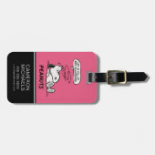 pinda's | Het leven zit vol met onbeleefde ontwake Bagagelabel (Voorkant horizontaal)