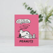 pinda's | Het leven zit vol met onbeleefde ontwake Briefkaart (Staand voorkant)