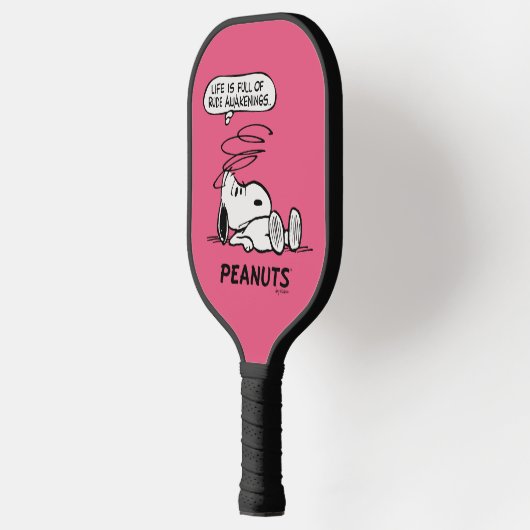 pinda's | Het leven zit vol met onbeleefde ontwake Pickleball Paddle (Links)