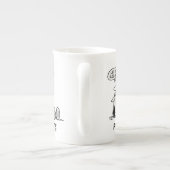 pinda's | Het leven zit vol met onbeleefde ontwake Porselein Kop (Achterkant)