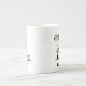 pinda's | Het leven zit vol met onbeleefde ontwake Porselein Kop (Voorkant)