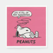 pinda's | Het leven zit vol met onbeleefde ontwake Servet (Voorkant)