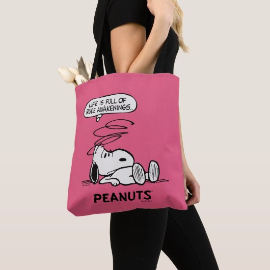 pinda's | Het leven zit vol met onbeleefde ontwake Tote Bag (Dichtbij)