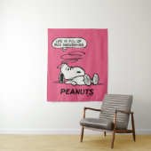 pinda's | Het leven zit vol met onbeleefde ontwake Wandkleed (In situ)