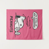 pinda's | Het leven zit vol met onbeleefde ontwake Wandkleed (Voorkant (horizontaal))