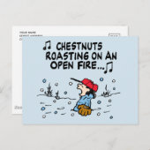 pinda's | Het roosteren van de kastanjes van Lucy Briefkaart (Voorkant / Achterkant)