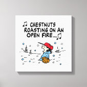 pinda's | Het roosteren van de kastanjes van Lucy Canvas Afdruk (Voorkant)