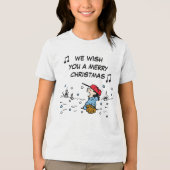 pinda's | Het roosteren van de kastanjes van Lucy Tri-Blend Shirt (Voorkant)