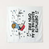 pinda's | Het roosteren van de kastanjes van Lucy Wandkleed (Voorkant (horizontaal))